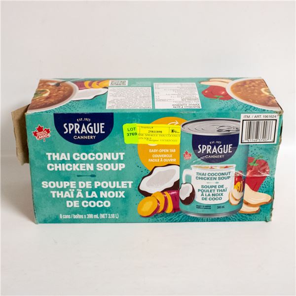 7 X 398ML SPRAGUE THAI COCONUT CHICKEN SOUP