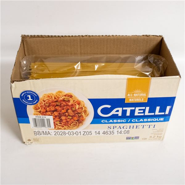 NEW W BOX 3 X 1.05KG OF CATELLI SPAGHETTI NOODLES