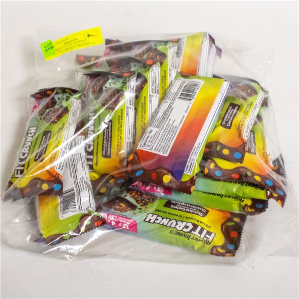 REPACKED 17 X 40G ROBERT IRVINES FIT CRUNCH BROWNI