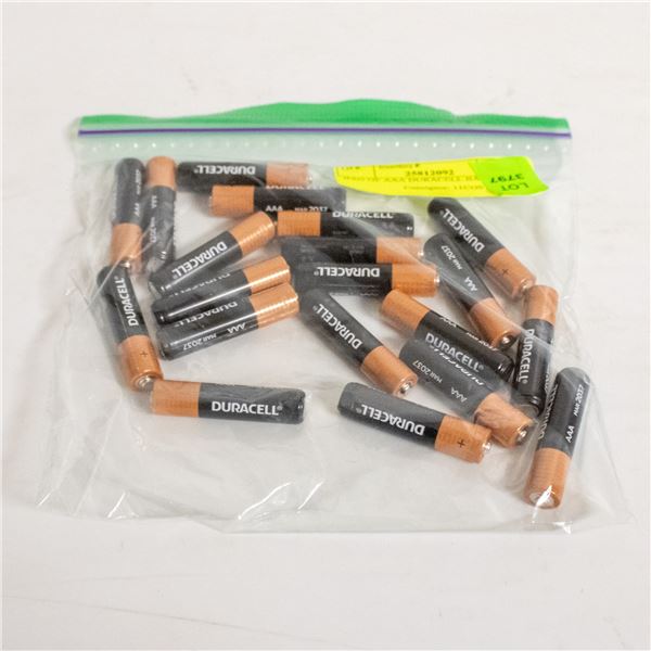 BAG OF AAA DURACELL BATTERIES