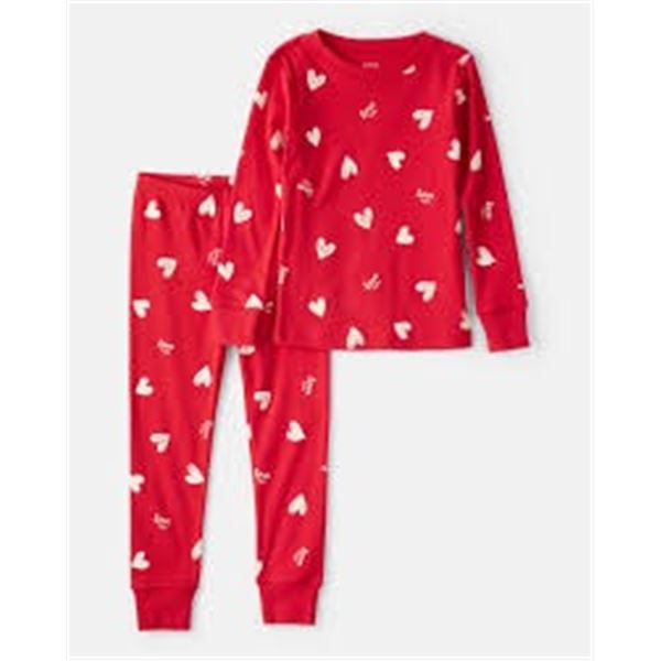 NEW ROOM SERVICE PJ SET RED HEARTS SMALL 2PCS