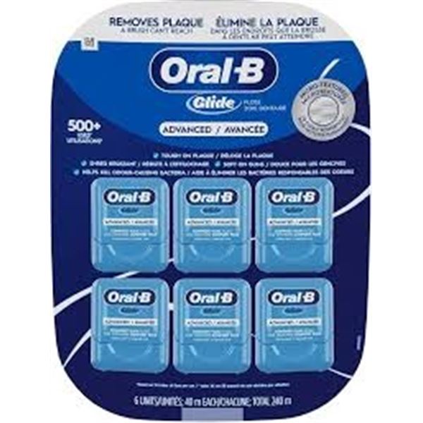 REPACK 6 X 40 M OF ORAL B ADVANCED FLOSS