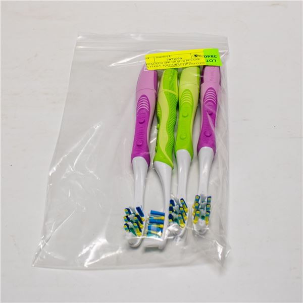 REPACKED 4PK ORAL-B PULSAR BATTERY TOOTHBRUSHES