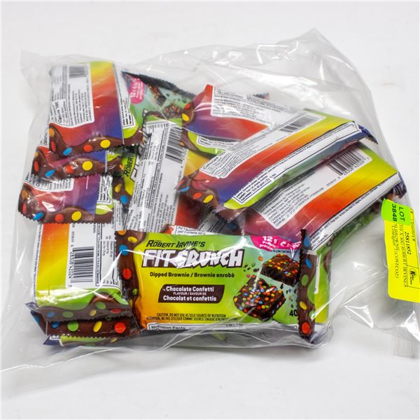 REPACKED16 X 40G ROBERT IRVINES FIT CRUNCH BROWNIE