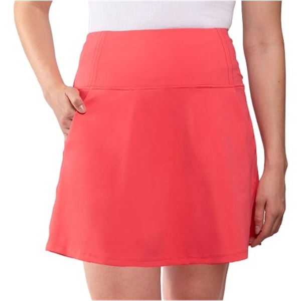 NEW LOLE WOMEN'S PULL ON SKORT CORAL COLOR SZ SM