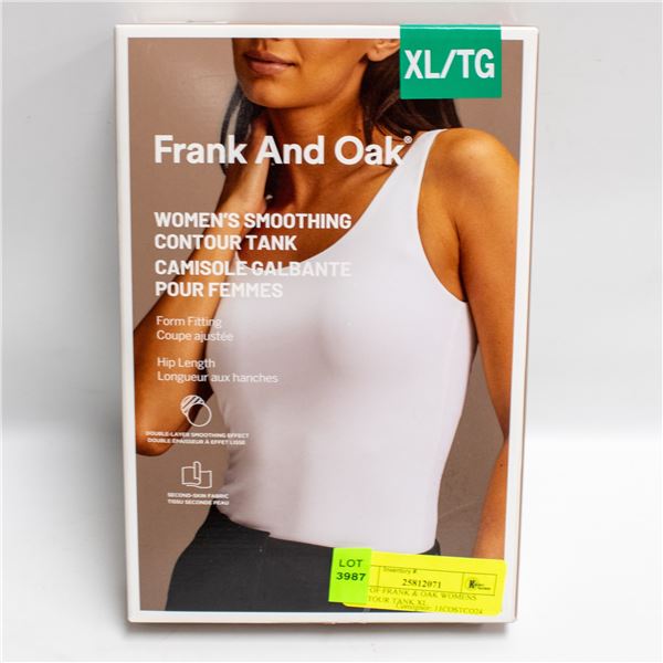 2 PK OF FRANK & OAK WOMENS CONTOUR TANK XL