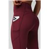Image 2 : NEW FABLETICS OASIS PURELUXE LEGGINGS BURGUNDY XS