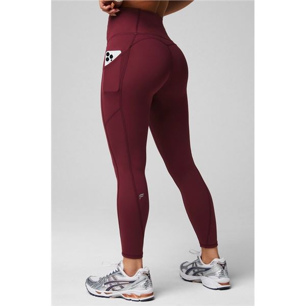 NEW FABLETICS OASIS PURELUXE LEGGINGS BURGUNDY S