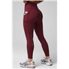 Image 1 : NEW FABLETICS OASIS PURELUXE LEGGINGS BURGUNDY S