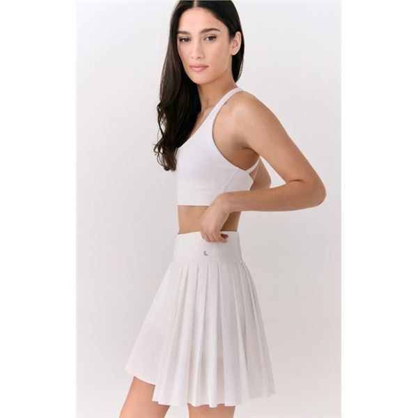 NEW LOLE WOMEN'S WHITE PLEATED SKORT SIZE SMALL