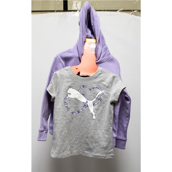 NEW PUMA KIDS SWEATER AND T-SHIRT SIZE 5