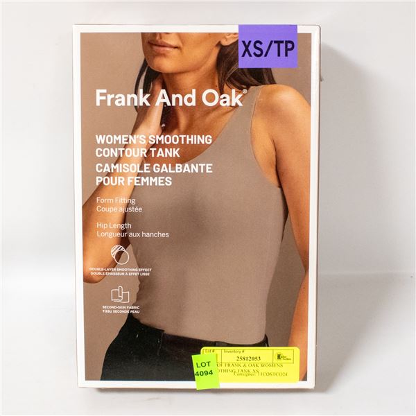 2 PK OF FRANK & OAK WOMENS SMOOTHING TANK XS