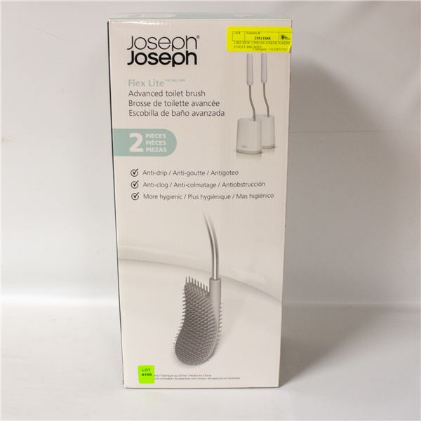 LIKE NEW 2 PIECES JOSEPH JOSEPH TOILET BRUSHES