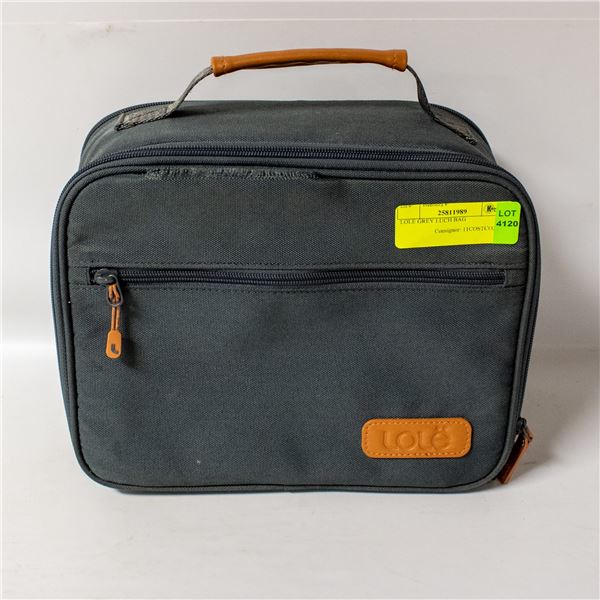 LOLE GREY LUCH BAG - HAS RIP