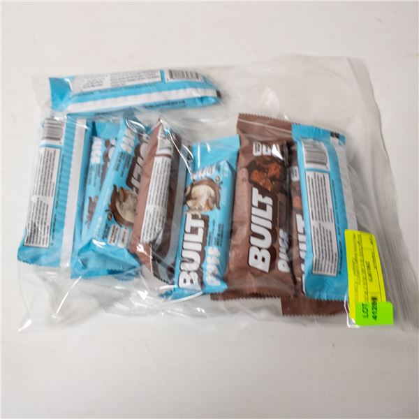 REPACKED 10 X 40G BUILT PUFF PROTEIN BARS VARIETY