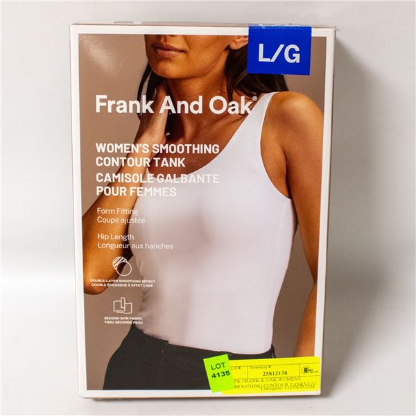 2PK FRANK & OAK WOMENS SMOOTHING CONTOUR TANKS L/G