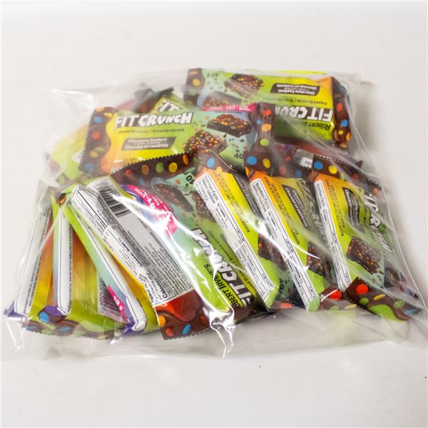 REPACKED 18 X 40G ROBERT IRVINES FIT CRUNCH BARS