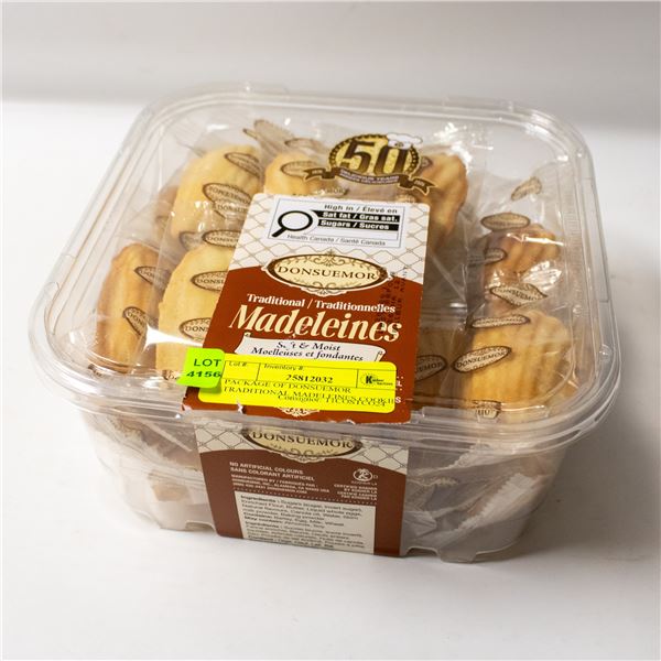 PACKAGE OF DONSUEMOR TRADITIONAL MADELEINES COOKIE