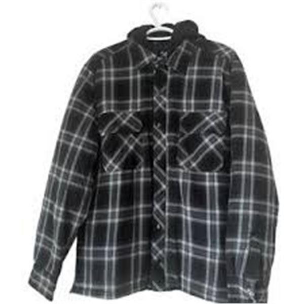 NEW BC QUILTED HOODED JACKET LARGE