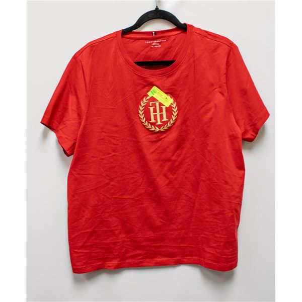 NEW TOMMY HILFIGER RED T-SHIRT XL