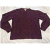 Image 1 : NEW BANANA REPUBLIC CABLE PURPLE SWEATER MEDIUM
