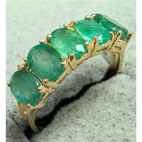 10K(2G) NATURAL EMERALD 2.75CT RING  SIZE 7