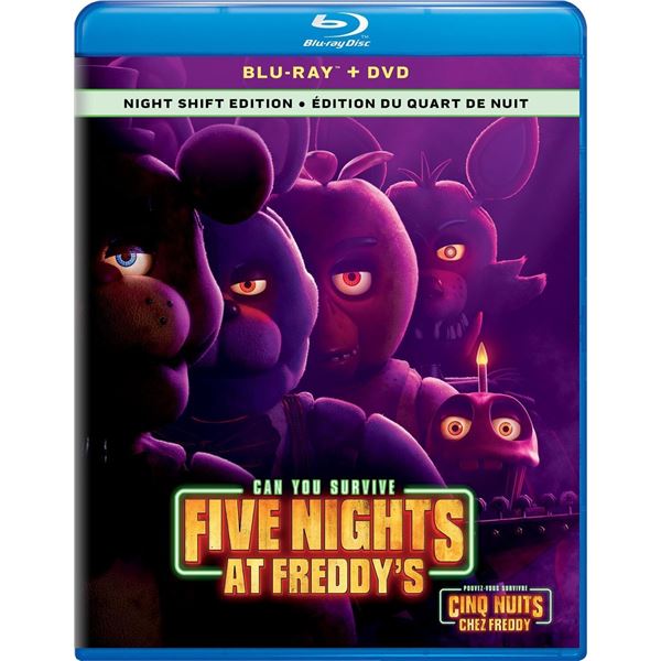 NEW BLU-RAY + DVD "FIVE NIGHTS AT FREDDY'S"