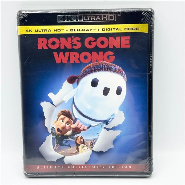 NEW 4K + BLU-RAY + DIGITAL "RONS GONE WRONG"