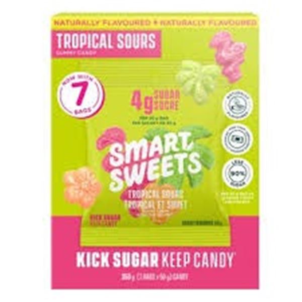 7 X 50G SMART SWEETS TROPICAL SOURS