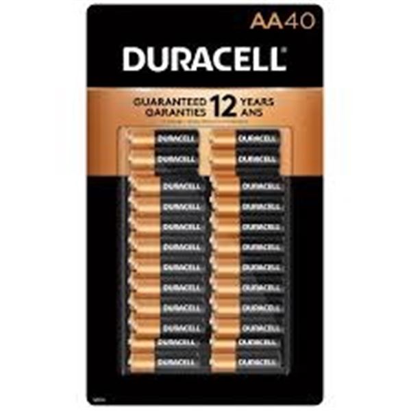 NEW 40PK DURACELL AA BATTERIES