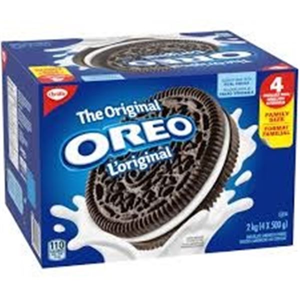 NEW W BOX 4 X 500G THE ORIGINAL OREO FAMILY SIZE