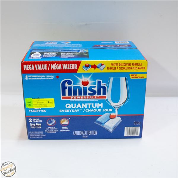BOX OF FINISH POWERBALL DISHWASHING DETERGENT