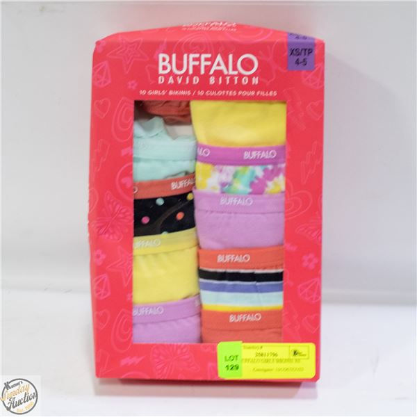 10PK BUFFALO GIRLS BIKINIS CUT UNDERWEAR SZ XS