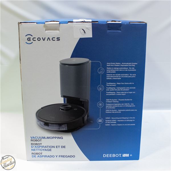 DEEBOT N8 VAC AND MOP ROBOT W AUTO EMPLY STATION