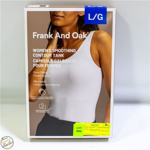 2 PACK OF FRANK + OAK WOMANS CONTOUR TANK LARGE