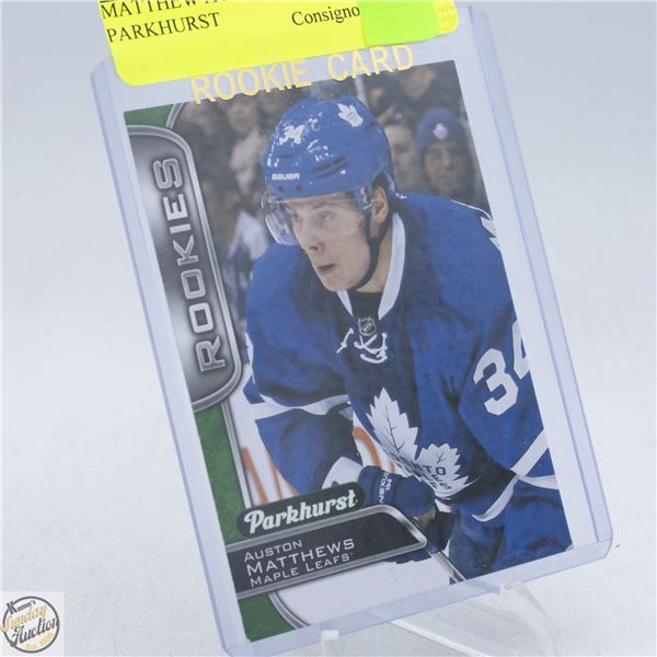 MATTHEW AUSTON ROOKIE PARKHURST