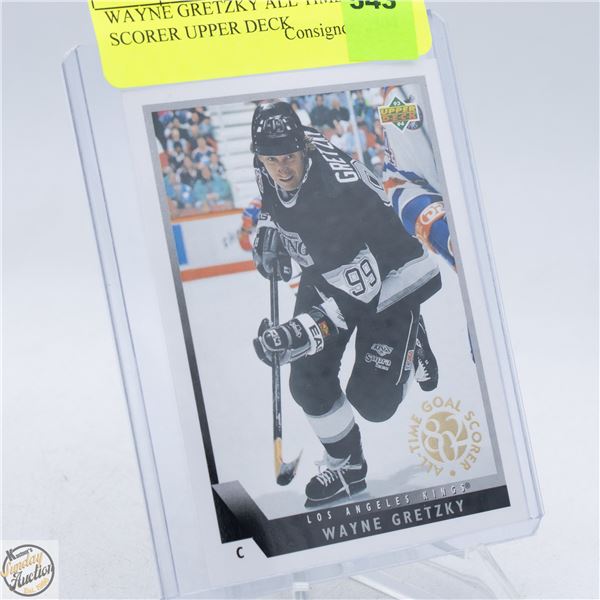 WAYNE GRETZKY ALL TIME GOAL SCORER UPPER DECK