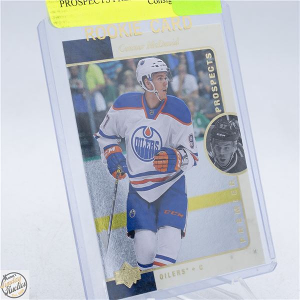 CONNOR MCDAVID ROOKIE PROSPECTS PREMIER UD
