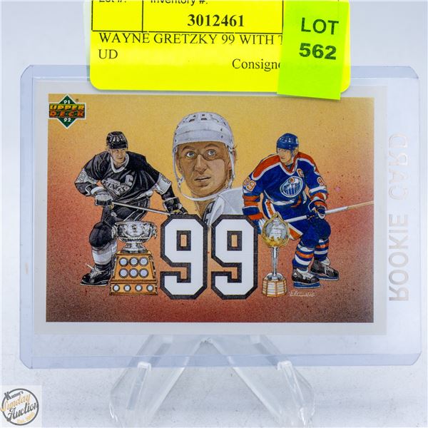 WAYNE GRETZKY 99 WITH TROPHYS UD