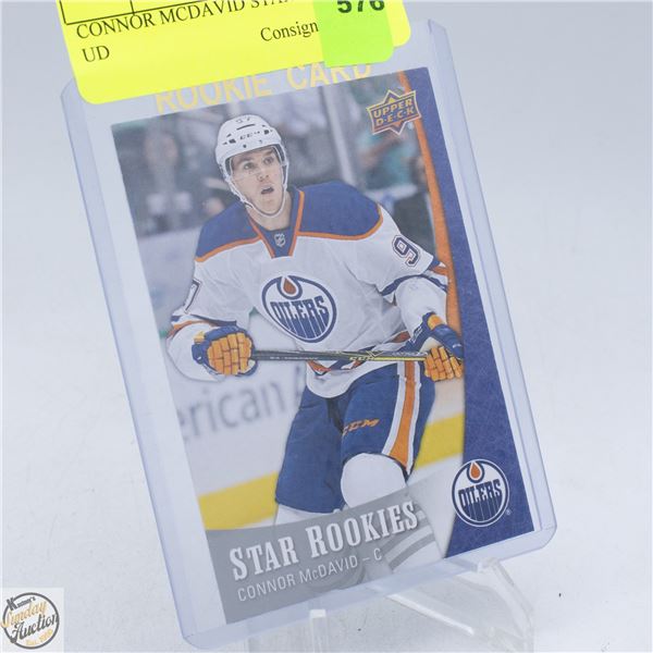 CONNOR MCDAVID STAR ROOKIES UD