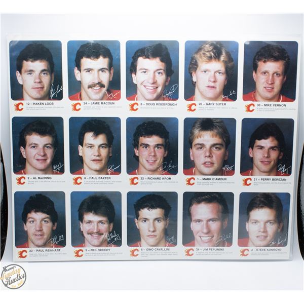 1985-86 UNCUT SHEET VERNON PEPLINSKI ROOKIE SUTER