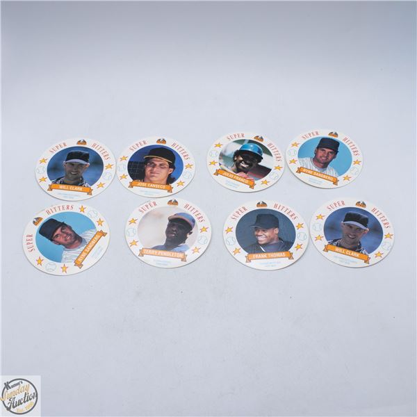 8 BASEBALL SUPER HITTERS THOMAS CLARK CONSECO