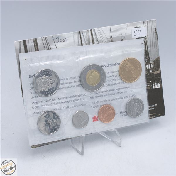 2002 CANADA UNCIRCULATED RCM COIN SET