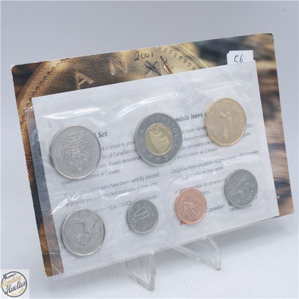 2001 CANADA UNCIRCULATED RCM COIN SET