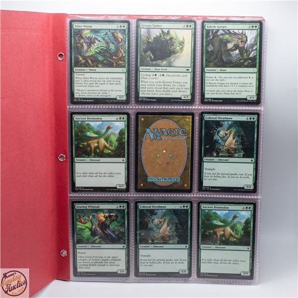 BINDER OF 53 MAGIC THE GATHERING COLLECTIBLE CARDS