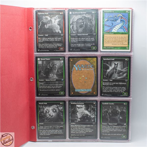 BINDER OF 53 MAGIC THE GATHERING COLLECTIBLE CARDS