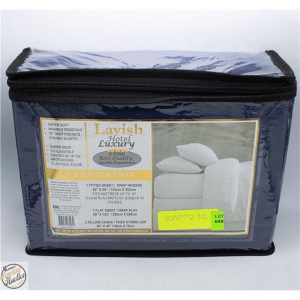 BRAND NEW LAVISH HOTEL LUXURY QUEEN SHEET SET