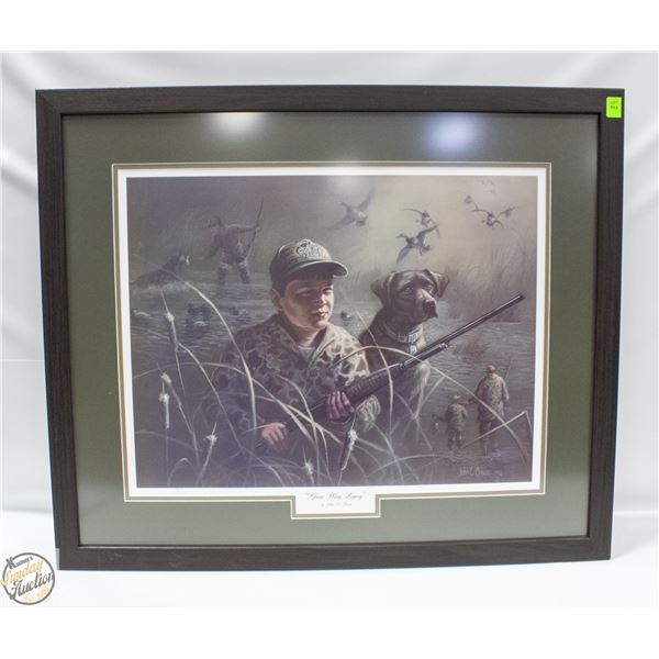 LIMITED EDITION 36 OF 500 JOHN GREEN FRAMED PRINT