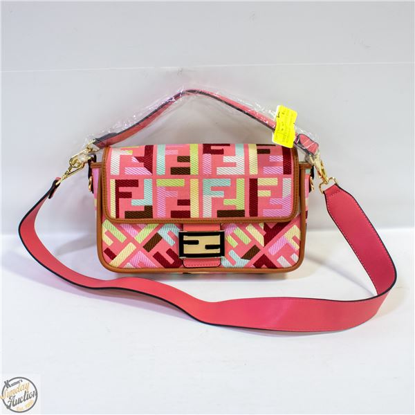 REPLICA FENDI CANVAS BAG WITH MULTI-COLOUR