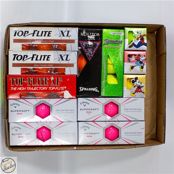 LOT OF 30 GOLF BALLS ASSORTMENT